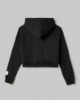 Felpa Cappuccio A Scatoletta Con Manica Raglan • Nero