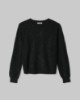 Maglia Paricollo In Maglia Con Paillettes • Nero