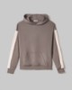 Felpa Cappuccio Basica Con Bandina In Maglia • Fango