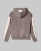 Felpa Cappuccio Basica Con Bandina In Maglia • Fango