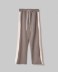 Pantalone Dritto Con Bandina In Maglia • Fango
