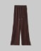 Pantalone Dritto In Viscosa Con Nervature Laterali • Moro