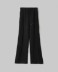 Pantalone Dritto In Viscosa Con Nervature Laterali • Nero