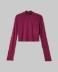 Crop Top Dolcevita In Viscosa • Bordeaux