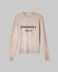 Maglia Paricollo Con Intarsio In Misto Cashmere • Beige Sand