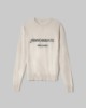 Maglia Paricollo Con Intarsio In Misto Cashmere • Bianco Burro