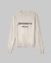 Maglia Paricollo Con Intarsio In Misto Cashmere • Bianco Burro