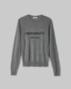 Maglia Paricollo Con Intarsio In Misto Cashmere • Grigio Melange