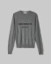 Maglia Paricollo Con Intarsio In Misto Cashmere • Grigio Melange