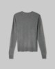 Maglia Paricollo Con Intarsio In Misto Cashmere • Grigio Melange