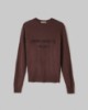 Maglia Paricollo Con Intarsio In Misto Cashmere • Moro