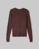 Maglia Paricollo Con Intarsio In Misto Cashmere • Moro