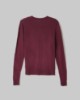Maglia Paricollo Con Intarsio In Misto Cashmere • Bordeaux