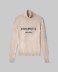 Maglia Dolcevita Con Intarsio In Cashmere • Beige Sand