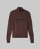 Maglia Dolcevita Con Intarsio In Cashmere • Moro