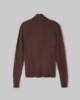 Maglia Dolcevita Con Intarsio In Cashmere • Moro
