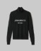 Maglia Dolcevita Con Intarsio In Cashmere • Nero