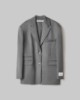 Blazer Over Con Spalline • Grigio Melange
