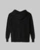 Maglia Cappuccio Con Paillettes Piu' Lunga Sul Dietro • Nero