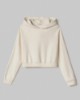 Felpa Cappuccio A Scatoletta Con Manica Raglan • Bianco Burro