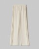 Pantalone Dritto In Viscosa Con Nervature Laterali • Bianco Burro