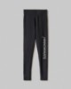 Leggings Vita Alta In Lycra Lucida Stampa Grande Con Cucitura Bottom Up • Nero