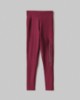 Leggings Vita Alta In Lycra Lucida Stampa Grande Con Cucitura Bottom Up • Bordeaux
