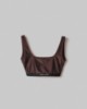 Top In Lycra Lucida Con Elastico Logato In Contrasto • Moro