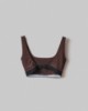 Top In Lycra Lucida Con Elastico Logato In Contrasto • Moro