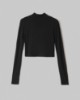 Crop Top Dolcevita In Viscosa • Nero