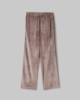 Pantalone Dritto In Ciniglia Con Banda In Lurex • Fango