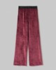 Pantalone In Cinglia Dritto Con Elastcio In Contrasto • Bordeaux