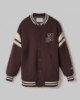 Bomber Over In Felpa Con Imbottitura E Patch College • Moro