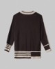 Maxi Maglia College Scollo A V In Maglieria Perlata • Moro