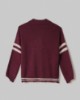 Cardigan Con Rotture, Righe E Patch College • Bordeaux