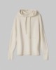 Maglia Cappuccio Raglan Con Buchi Ai Polsi • Bianco Burro