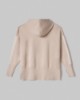 Maglia Cappuccio Con Bande In Contrasto, Logo In Punto Rovescio E Buchi Ai Polsi • Beige Sand