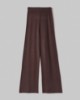 Pantalone In Maglia A Palazzo Con Nervature • Moro