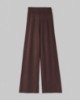 Pantalone In Maglia A Palazzo Con Nervature • Moro