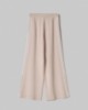 Pantalone In Maglia A Palazzo Con Bande In Contrasto E Logo In Punto Rovescio • Beige Sand