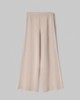 Pantalone In Maglia A Palazzo Con Bande In Contrasto E Logo In Punto Rovescio • Beige Sand