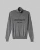 Maglia Dolcevita Con Intarsio In Cashmere • Grigio Melange