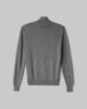 Maglia Dolcevita Con Intarsio In Cashmere • Grigio Melange