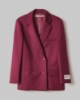 Blazer Doppiopetto Con Spalline • Bordeaux