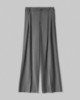 Pantalone Over In Twill Con Pences • Grigio Melange