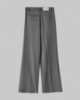 Pantalone Over In Twill Con Pences • Grigio Melange