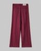 Pantalone Over In Twill Con Pences • Bordeaux
