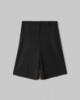 Bermuda In Twill Con Tasca Sul Dietro • Nero