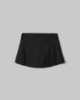 Gonna Corta Pantaloncino A Pieghe • Nero