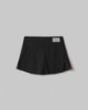 Gonna Corta Pantaloncino A Pieghe • Nero